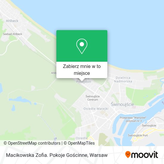 Mapa Macikowska Zofia. Pokoje Gościnne