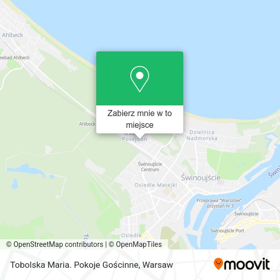 Mapa Tobolska Maria. Pokoje Gościnne