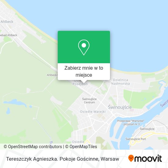 Mapa Tereszczyk Agnieszka. Pokoje Gościnne