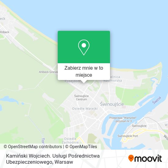 Mapa Kamiński Wojciech. Usługi Pośrednictwa Ubezpieczeniowego