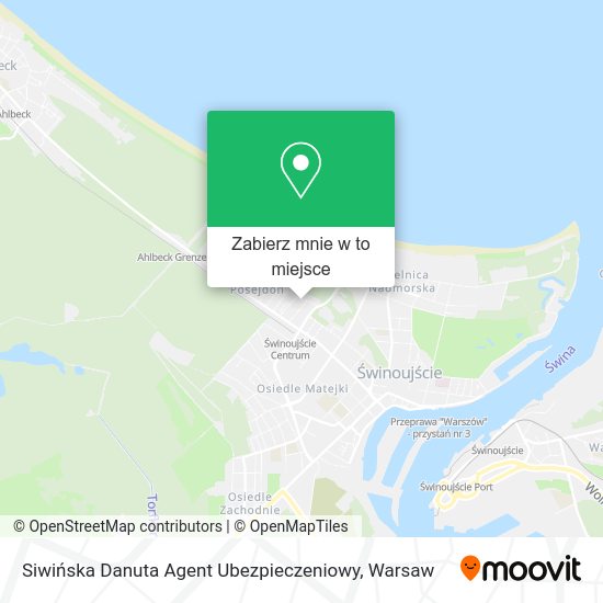 Mapa Siwińska Danuta Agent Ubezpieczeniowy