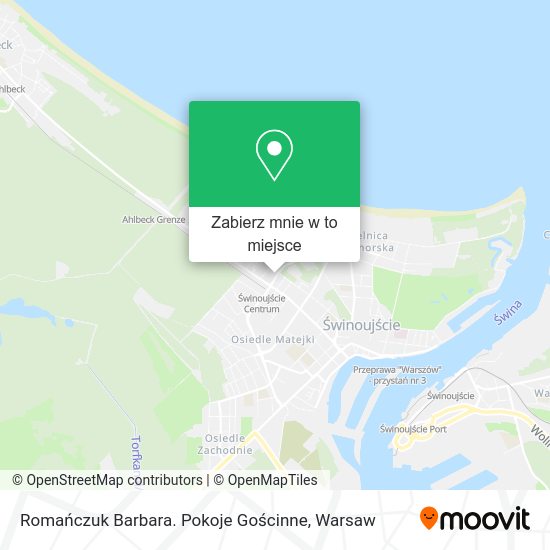 Mapa Romańczuk Barbara. Pokoje Gościnne