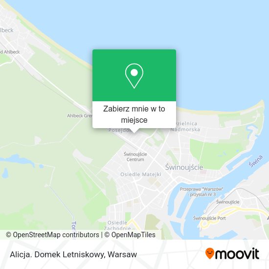 Mapa Alicja. Domek Letniskowy