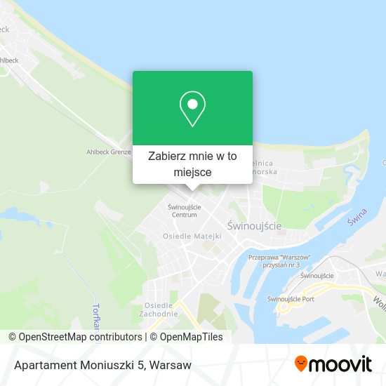 Mapa Apartament Moniuszki 5