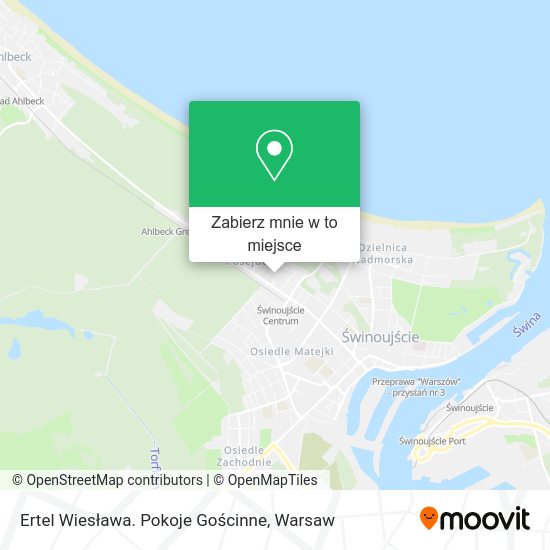 Mapa Ertel Wiesława. Pokoje Gościnne