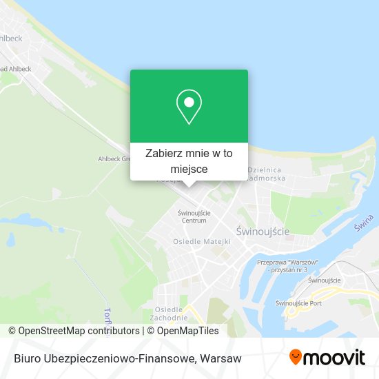 Mapa Biuro Ubezpieczeniowo-Finansowe