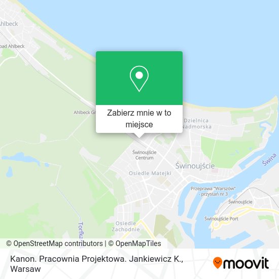 Mapa Kanon. Pracownia Projektowa. Jankiewicz K.