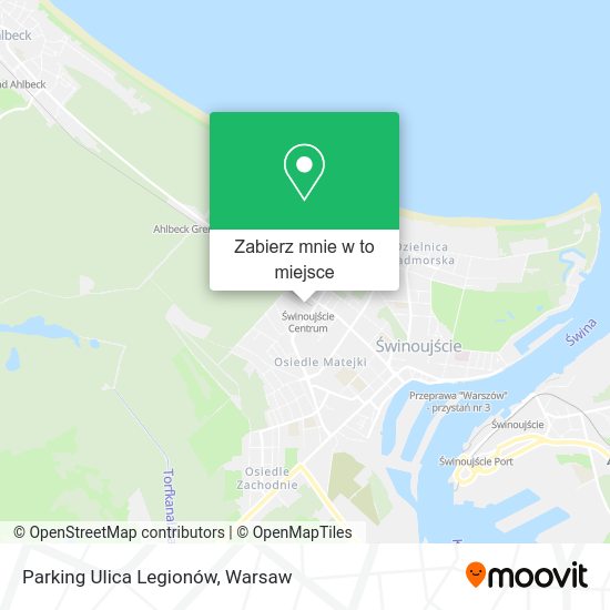 Mapa Parking Ulica Legionów