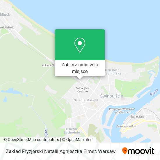 Mapa Zakład Fryzjerski Natalii Agnieszka Elmer