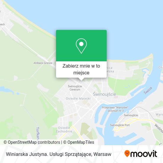 Mapa Winiarska Justyna. Usługi Sprzątające