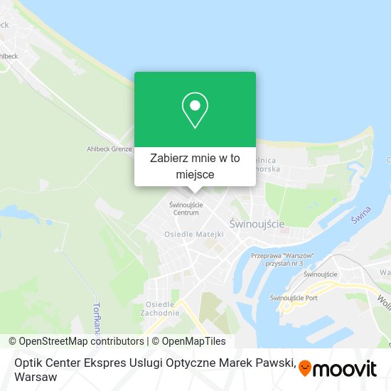 Mapa Optik Center Ekspres Uslugi Optyczne Marek Pawski