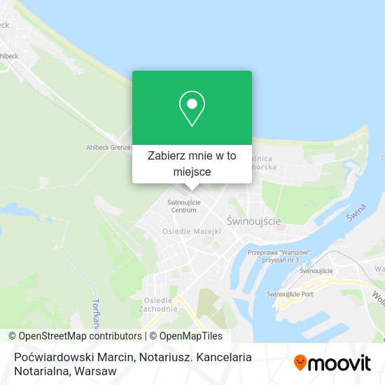 Mapa Poćwiardowski Marcin, Notariusz. Kancelaria Notarialna