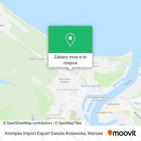 Mapa Koimpex Import Export Danuta Kosewska