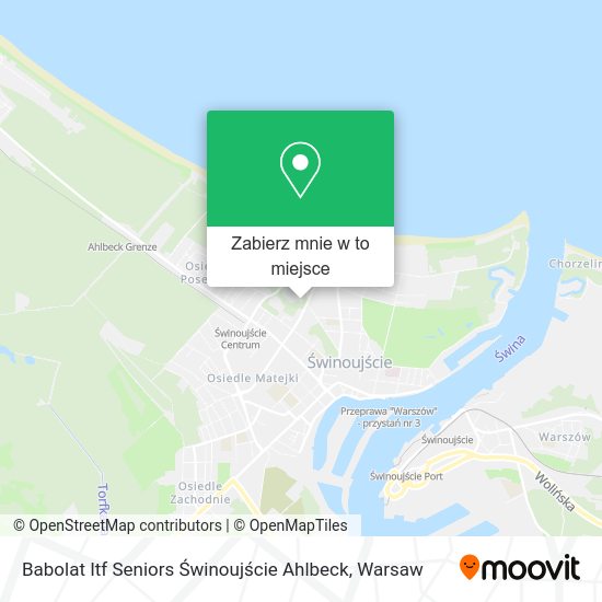 Mapa Babolat Itf Seniors Świnoujście Ahlbeck