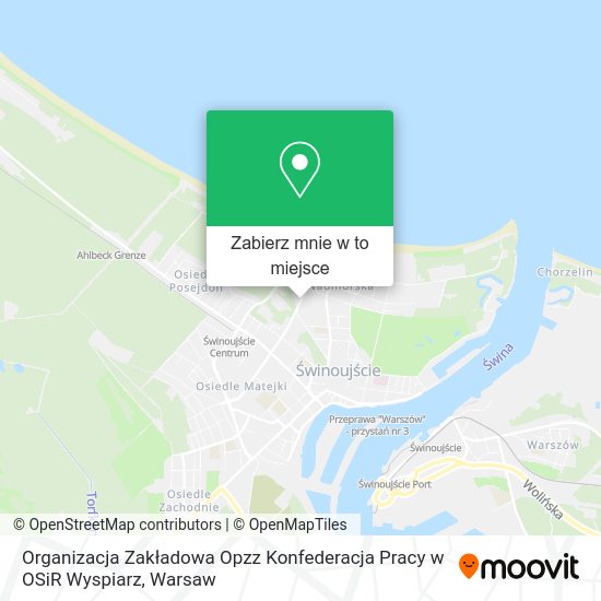 Mapa Organizacja Zakładowa Opzz Konfederacja Pracy w OSiR Wyspiarz