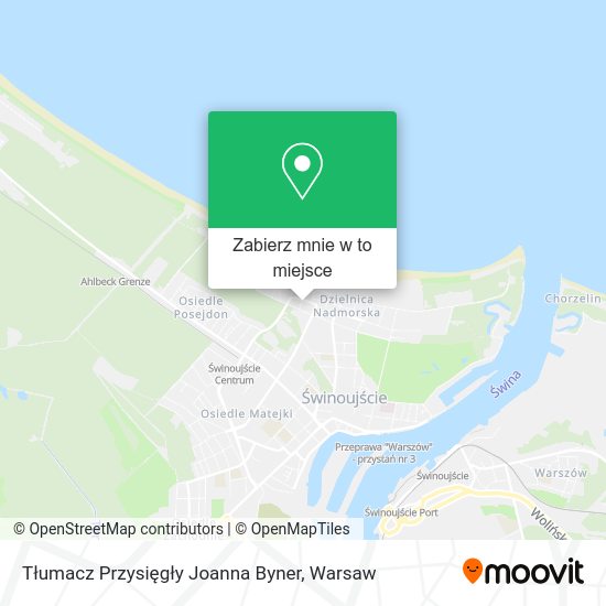 Mapa Tłumacz Przysięgły Joanna Byner