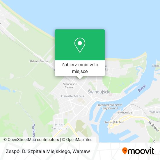 Mapa Zespół D. Szpitala Miejskiego