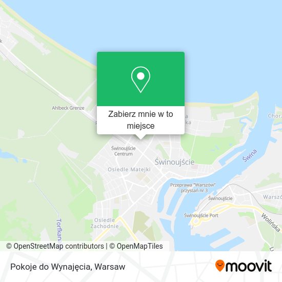 Mapa Pokoje do Wynajęcia