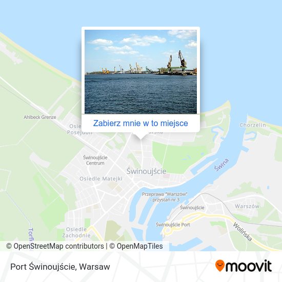 Mapa Port Świnoujście