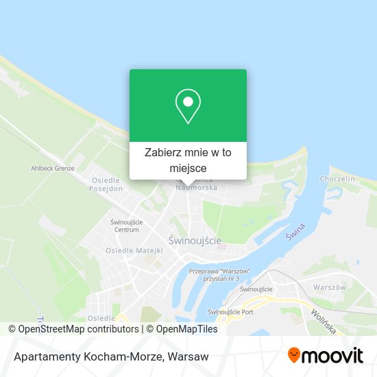 Mapa Apartamenty Kocham-Morze