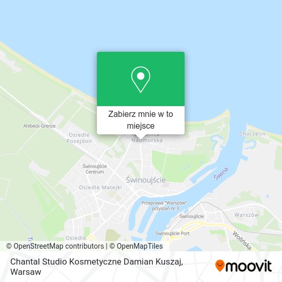 Mapa Chantal Studio Kosmetyczne Damian Kuszaj