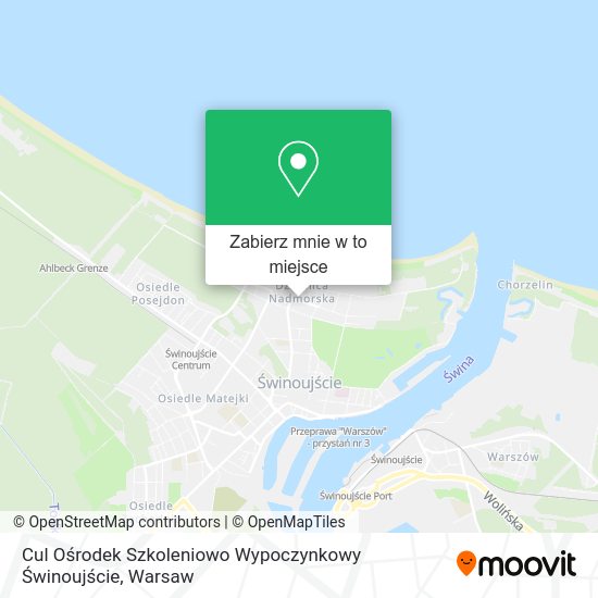 Mapa Cul Ośrodek Szkoleniowo Wypoczynkowy Świnoujście