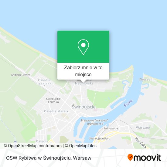 Mapa OSW Rybitwa w Świnoujściu