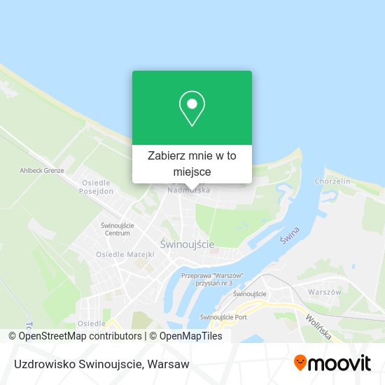 Mapa Uzdrowisko Swinoujscie