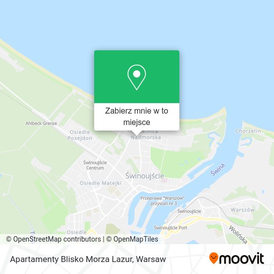 Mapa Apartamenty Blisko Morza Lazur