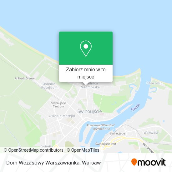 Mapa Dom Wczasowy Warszawianka