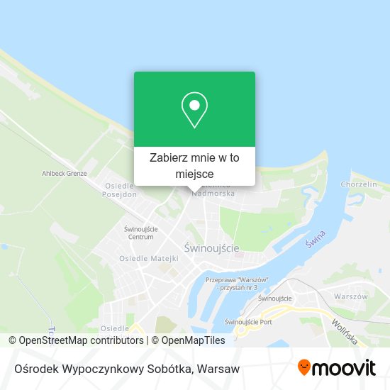 Mapa Ośrodek Wypoczynkowy Sobótka