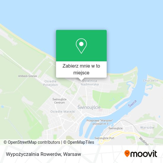 Mapa Wypożyczalnia Rowerów