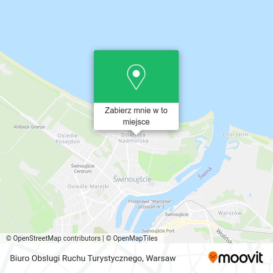 Mapa Biuro Obslugi Ruchu Turystycznego