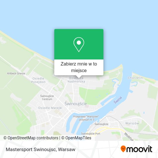 Mapa Mastersport Swinoujsc