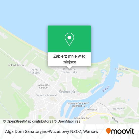 Mapa Alga Dom Sanatoryjno-Wczasowy NZOZ