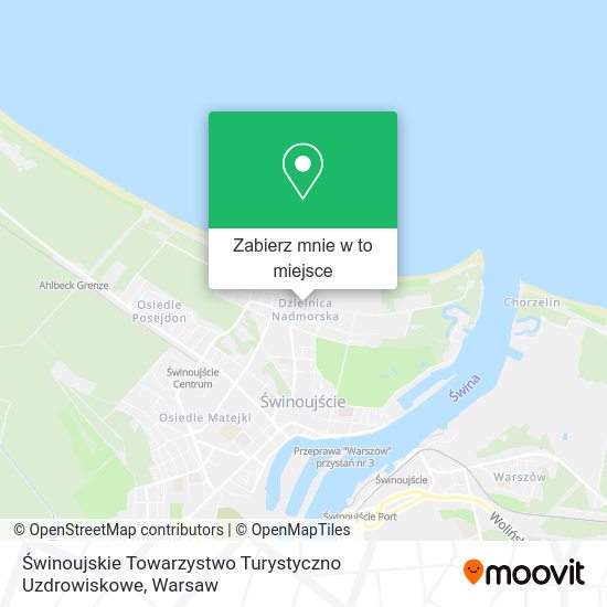 Mapa Świnoujskie Towarzystwo Turystyczno Uzdrowiskowe