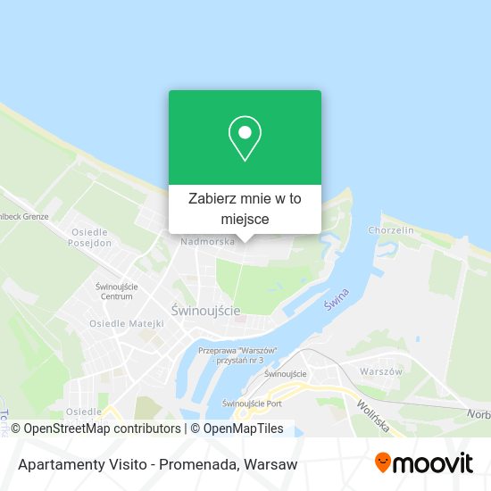 Mapa Apartamenty Visito - Promenada