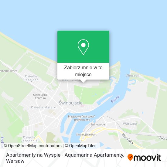 Mapa Apartamenty na Wyspie - Aquamarina Apartamenty