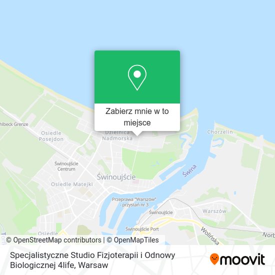 Mapa Specjalistyczne Studio Fizjoterapii i Odnowy Biologicznej 4life