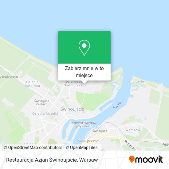 Mapa Restauracja Azjan Świnoujście