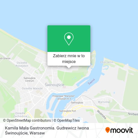 Mapa Kamila Mała Gastronomia. Gudrewicz Iwona Świnoujście