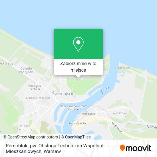 Mapa Remoblok. pw. Obsługa Techniczna Wspólnot Mieszkaniowych