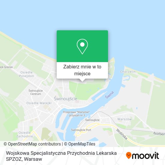 Mapa Wojskowa Specjalistyczna Przychodnia Lekarska SPZOZ