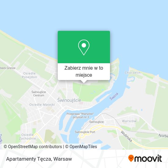 Mapa Apartamenty Tęcza