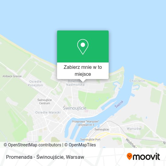 Mapa Promenada - Świnoujście