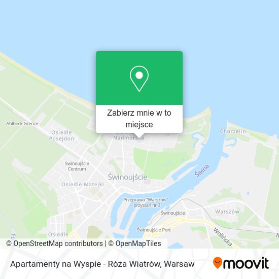 Mapa Apartamenty na Wyspie - Róża Wiatrów