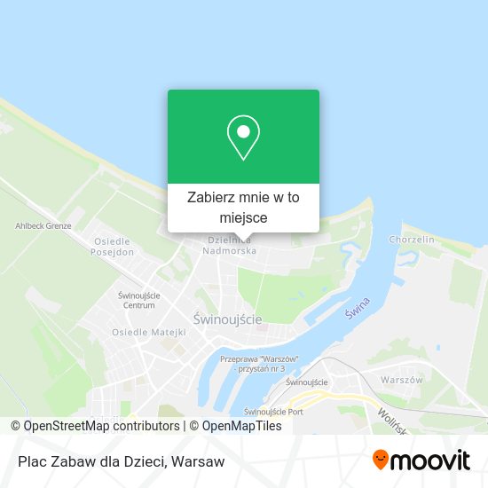 Mapa Plac Zabaw dla Dzieci