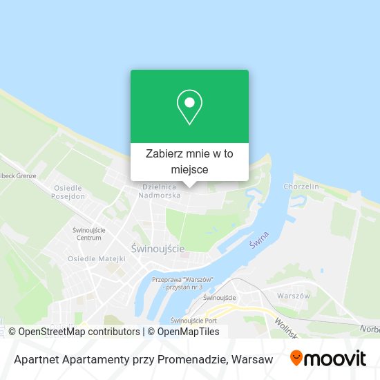 Mapa Apartnet Apartamenty przy Promenadzie