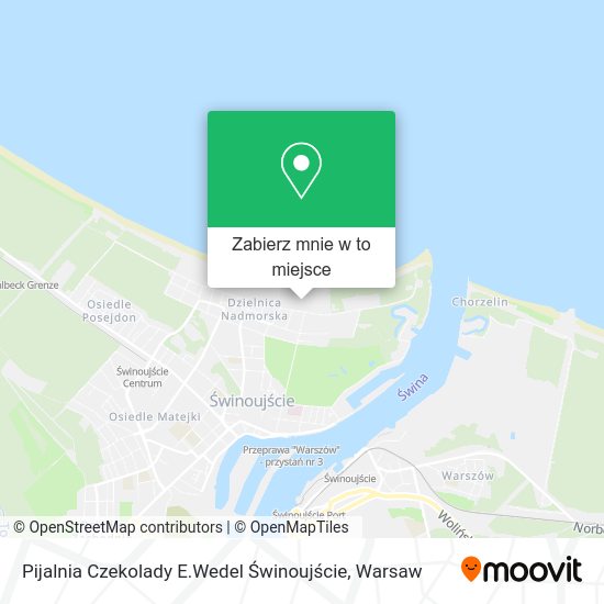 Mapa Pijalnia Czekolady E.Wedel Świnoujście