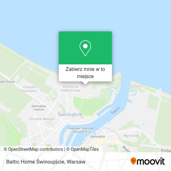 Mapa Baltic Home Świnoujście